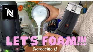 How To Foam Milk With Aeroccino 3 Make Coffee With Foam Tips amp Tricks  Easy Foamed Latte Recipe [upl. by Parcel]