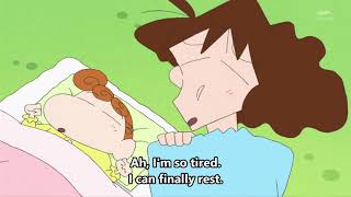 Shin chan english sub  mom cant sleep [upl. by Mich]