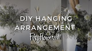 DIY Hanging Floral Arrangement Timelapse [upl. by Limhaj438]