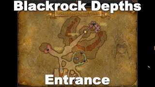 Blackrock Depths Classic WoW  Location amp Entrance [upl. by Ajnos]