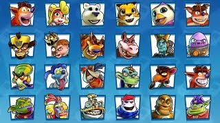 Crash Team Racing Nitro Fueled  All Characters [upl. by Tnafni11]