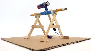 Build a Mini Trebuchet  STEM Activity [upl. by Yliak765]