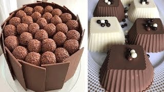 Most Satisfying Chocolate Cake Decorating Tutorials  Top 10 Easy Chocolate Cake Decorating Ideas [upl. by King]