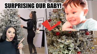 SURPRISING OUR BABY WITH A CHRISTMAS TREE [upl. by Bowles]