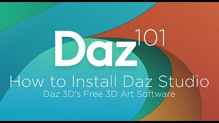 Daz 3D Tutorial How to Install Daz Studio Daz 3Ds Free 3D Art Software [upl. by Irrehc31]