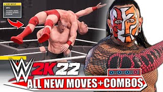 WWE 2K22 All New Moves amp Combos Finishers Signatures Combo Chain amp Taunts [upl. by Griswold910]