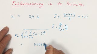 Fehlerrechnung in 12 Minuten [upl. by Nanny]