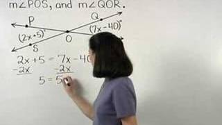 Vertical Angle Theorem  MathHelpcom  Geometry Help [upl. by Robinson]