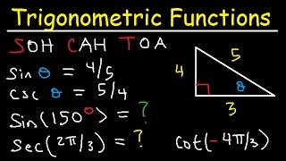 Trigonometric Functions of Any Angle  Unit Circle Radians Degrees Coterminal amp Reference Angles [upl. by Auqcinahs]