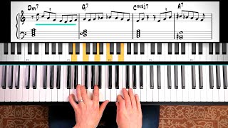 HOW TO BUILD CHORDS IN FOURTHS Jazz Piano Lesson [upl. by Hadihsar]