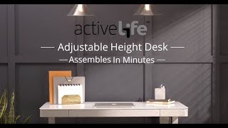 How To Assemble Tresanti Adjustable Height Desk [upl. by Relly631]