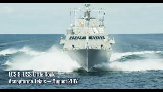 Littoral Combat Ship LCS 9 Acceptance Trials [upl. by Anwadal390]