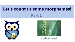 Lets count us some morphemes Part 1 [upl. by Jared]