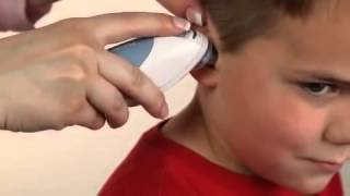 Taking a temperature with the Braun IRT 4520 Ear Thermometer [upl. by Lerner467]