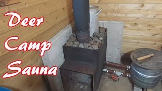 How Our Off Grid Wood Stove Sauna Works [upl. by Janette]