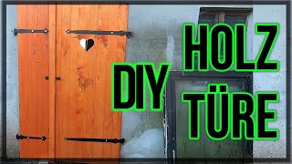 Holztüre Selber Bauen  DIY Scheunentüre  Selfmade wooden door [upl. by Ynos]