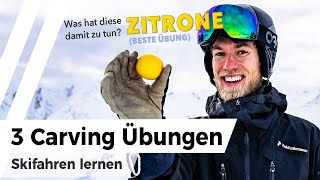 Top 3 Übungen für perfektes SkiCarving  Skifahren lernen [upl. by Annaesor939]