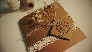 DIY invitación fácil para boda 💕 [upl. by Bissell]