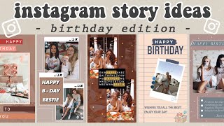 5 Creative Birthday Stories For Instagram  using the IG app ONLY  pt2 [upl. by Edrick]