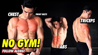 No Equipment Chest Triceps amp Abs [upl. by Tedra]