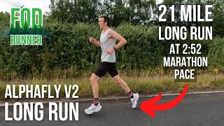 2 HOUR  LONG Run At 252 MARATHON PACE wTheWelshRunner  Nike ALPHAFLY v2 TEST  FOD Runner [upl. by Nyladam484]