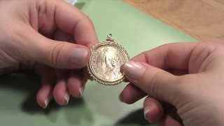 How to Mount a Coin Into a Coin Bezel Frame [upl. by Ettelra]