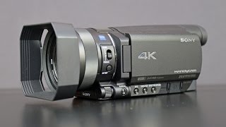 Sony 4K Handycam FDRAX100 Unboxing amp Overview [upl. by Benson154]