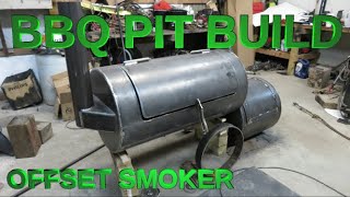 DIY BBQ PIT OFFSET SMOKER build [upl. by Sivart97]