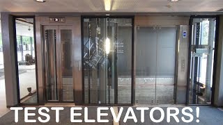 Awesome KONE Monospace elevators at KONE High Rise Laboratory Tytyri Finland test tower [upl. by Belia156]