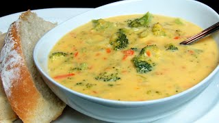 BROCCOLI CHEDDAR SOUP  BROCCOLI CHEESE SOUP RECIPE [upl. by Tehr]