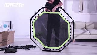 Workout Trampoline Mini Assemble and Use OT105  ONETWOFIT [upl. by Udenihc]