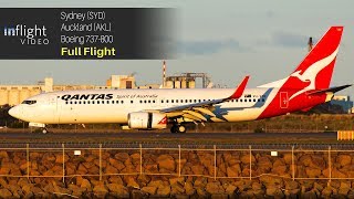 Qantas Full Flight Sydney to Auckland Boeing 737800 [upl. by Ettenahs]