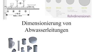 Dimensionierung von Abwasserleitungen [upl. by Radack663]