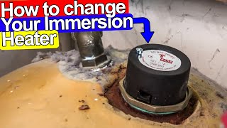 HOW TO CHANGE IMMERSION HEATER STEP BY STEP  Plumbing Tips [upl. by Cuhp]