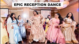 EPIC TAMIL WEDDING DANCE  TAMIL RECEPTION DANCE 2019 [upl. by Notnilc]