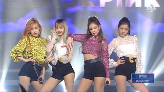 BLACKPINK​  휘파람WHISTLE 0821 SBS Inkigayo [upl. by Thornburg650]