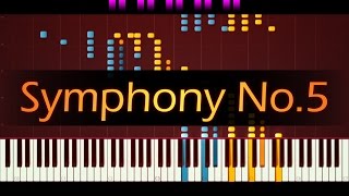 Symphony No 5 Piano  BEETHOVEN [upl. by Ytomit]