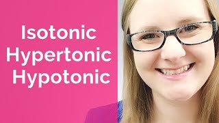 Isotonic Hypertonic Hypotonic EASY [upl. by Latin]