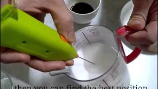 How To Make Latte Art with Mini Milk Frother [upl. by Adnawot]