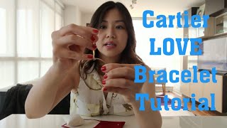 How to care for your Cartier LOVE Bracelet Tutorial [upl. by Natloz]