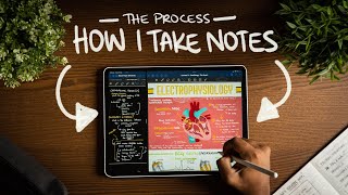 How I Take Notes with My iPad Pro in Lectures Notability amp GoodNotes  Free Template [upl. by Yllitnahc]