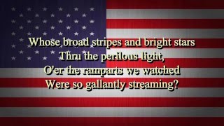 USA National Anthem Lyrics HD [upl. by Rheta179]