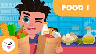 SUPERMARKET FOODS  Part 1  Food Vocabulary for Kids [upl. by Jonny]