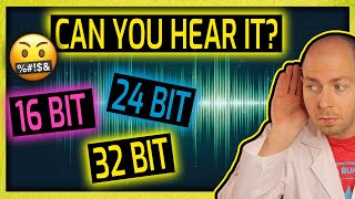 16 Bit vs 24 Bit vs 32 Bit Wav Audio Files  Can You HEAR a Difference Part 1 [upl. by Uy419]