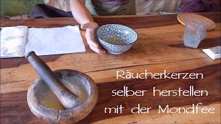 Räucherkerzen selber machen  DIY Räucherstäbchen Räucherkegel [upl. by Yesdnik]