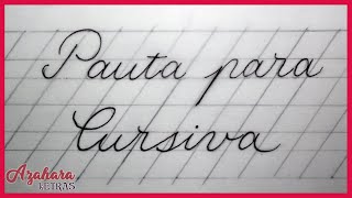 Pauta para caligrafía cursiva [upl. by Esyla650]