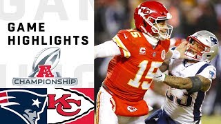 Patriots vs Chiefs AFC Championship Highlights  NFL 2018 Playoffs [upl. by Fasa]