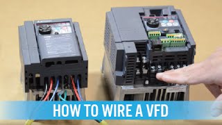 How to wire a VFD  variable frequency drive [upl. by Farand]