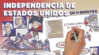 La Independencia de Estados Unidos en 11 minutos [upl. by Uyekawa718]