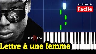 Ninho  Lettre à une femme Piano Cover Tutorial Paroles Instrumental Karaoke [upl. by Etem]